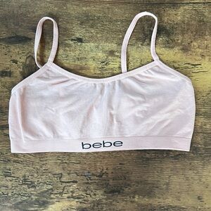 Bebe Light Pink Bralette Top